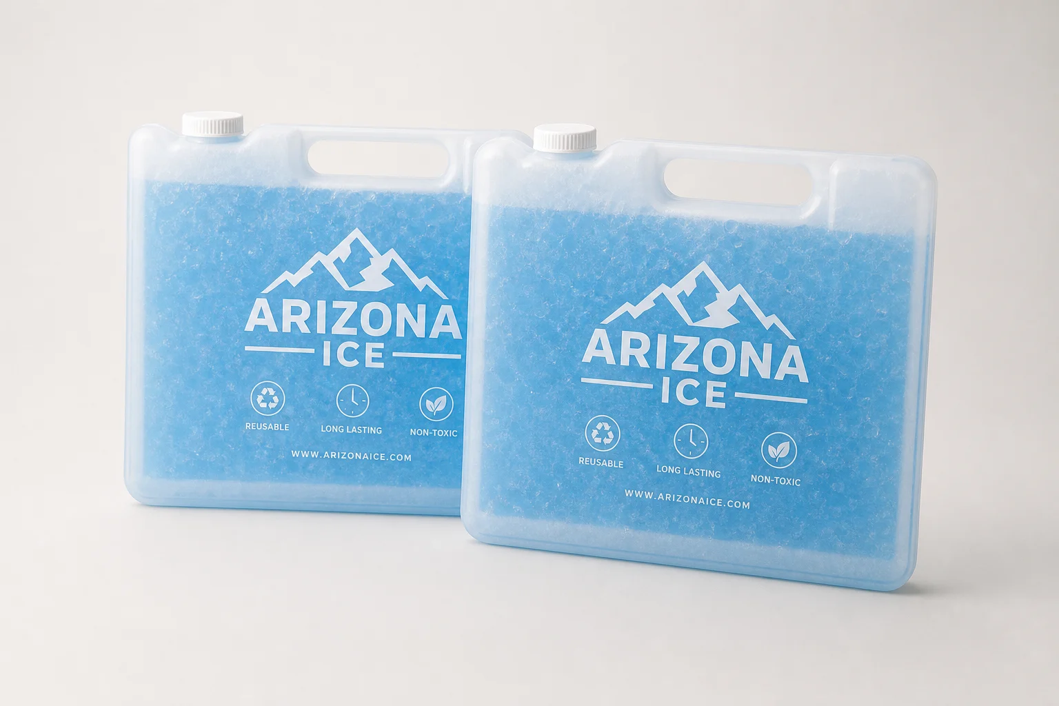 Two Arizona Ice packs side by side on neutral backdrop