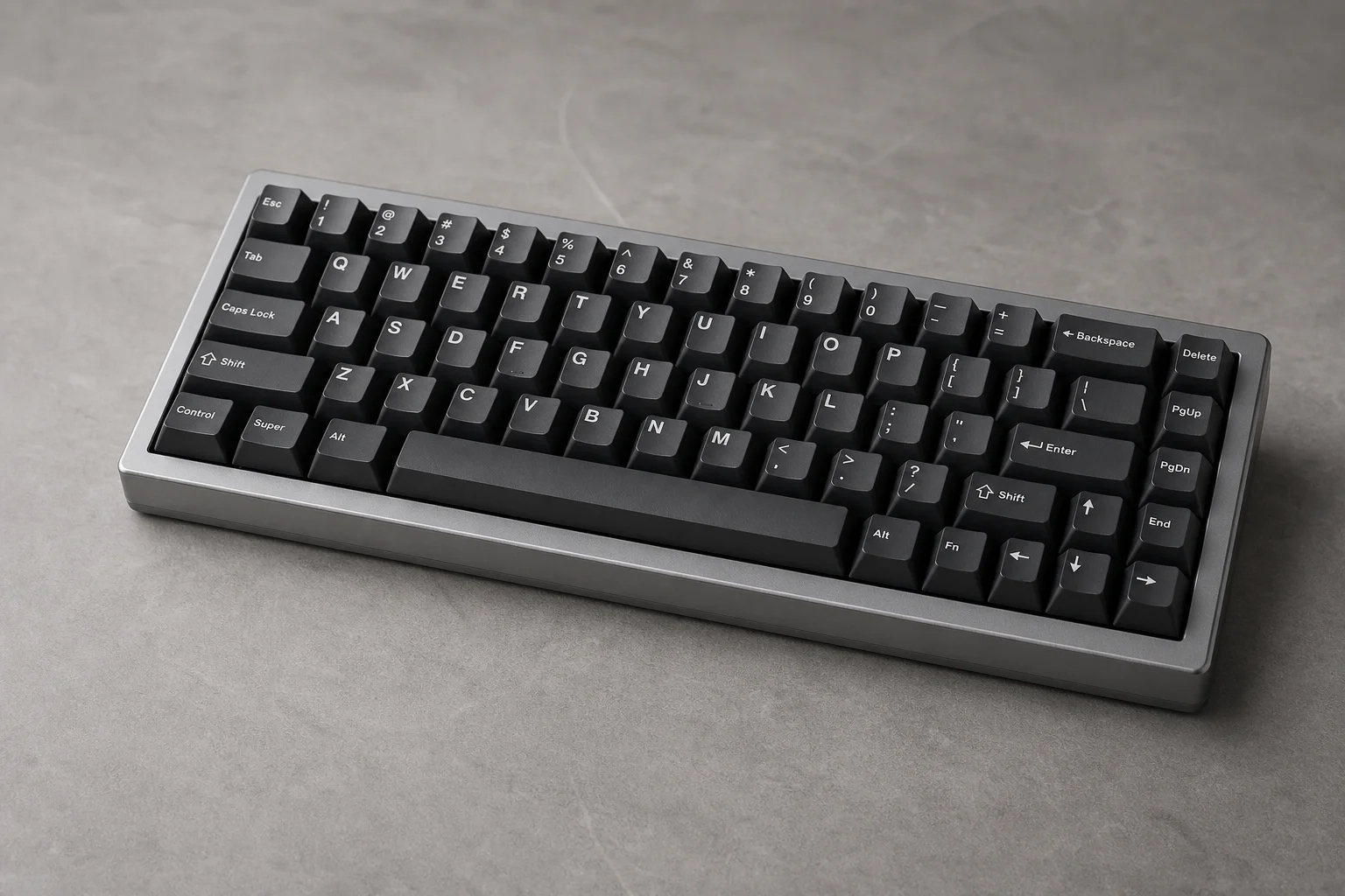 Eight budget and mid-range Hall Effect mechanical keyboards displayed on concrete surface