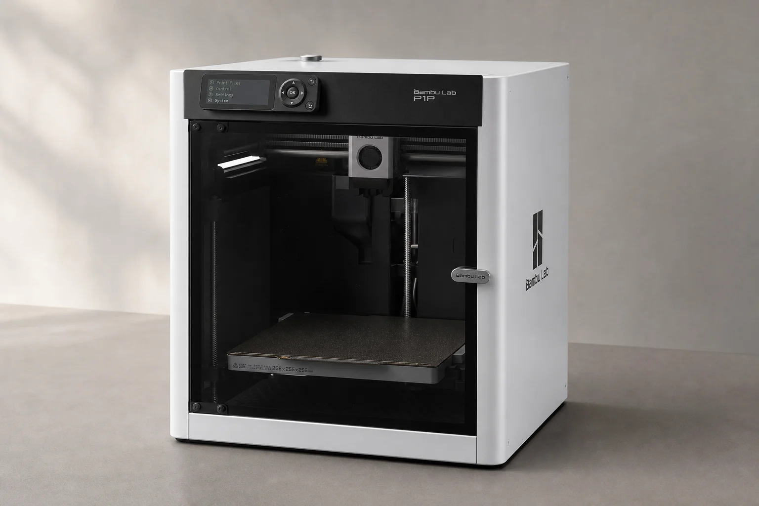 Bambu Lab H2S large-format 3D printer on neutral surface