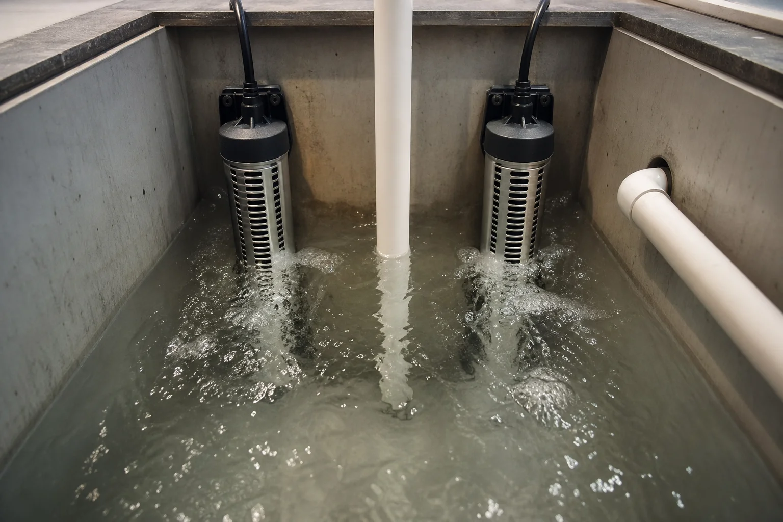 Dual heater redundancy setup in sump with water circulation