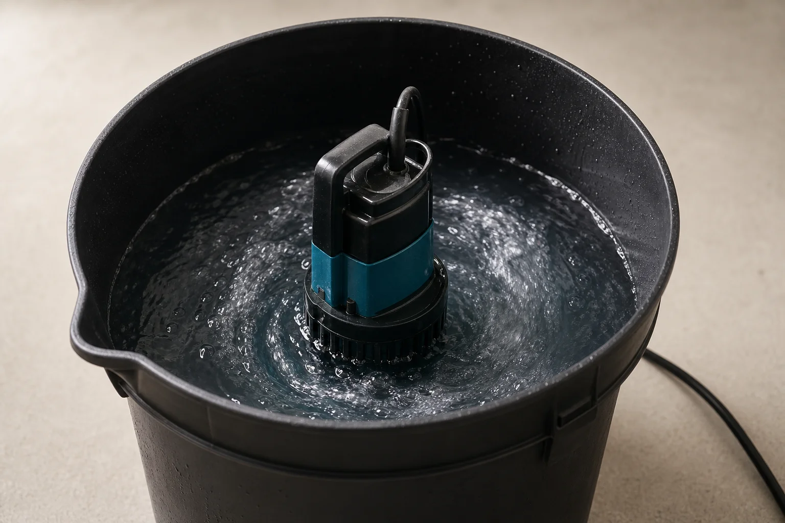 Utility pump and heater in mixing bucket with water circulation
