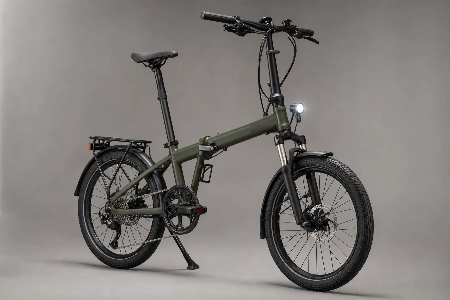 Collection of touring bicycles in various styles on neutral backdrop