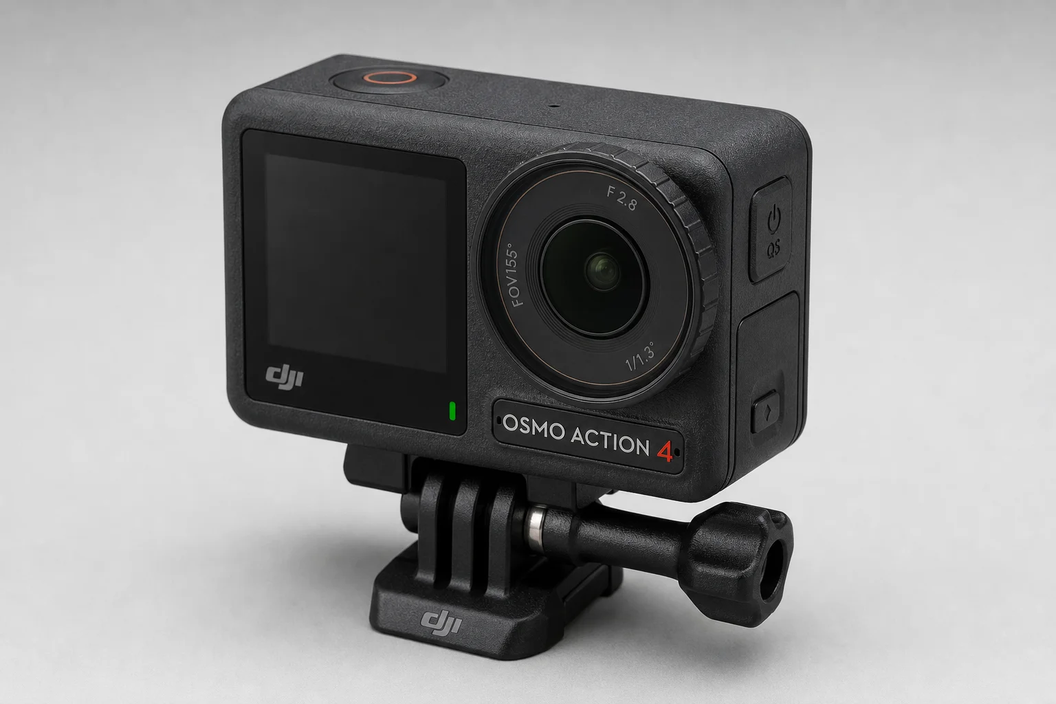 Cámara de acción SJCAM SJ11 Active con pantallas duales sobre una superficie de hormigón