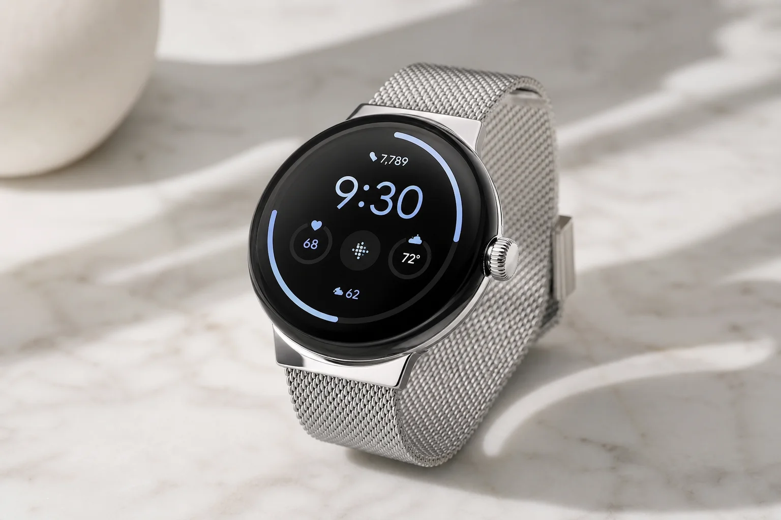 Nine smartwatches under $300 arranged on concrete surface