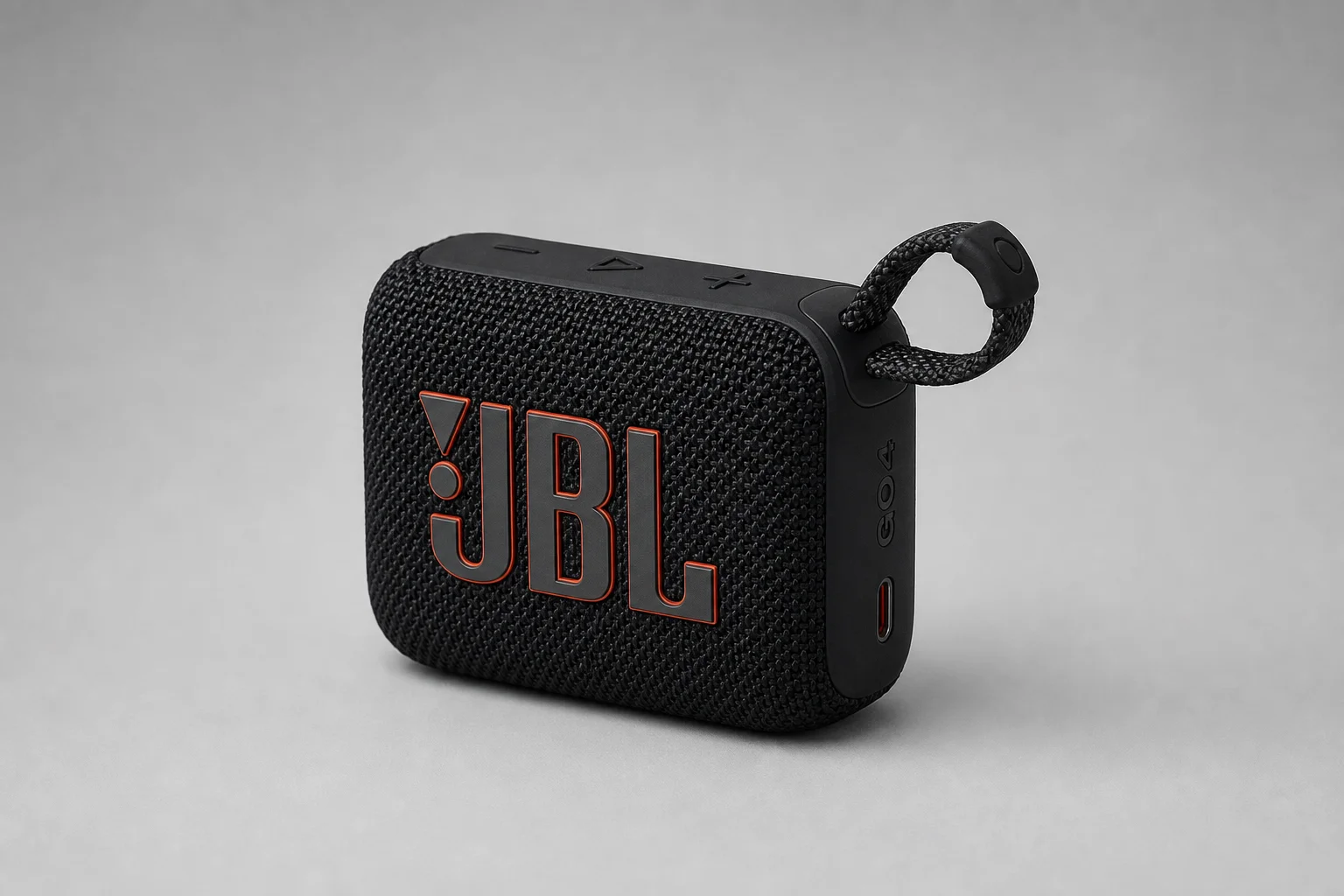 Five budget Bluetooth speakers arranged on concrete surface