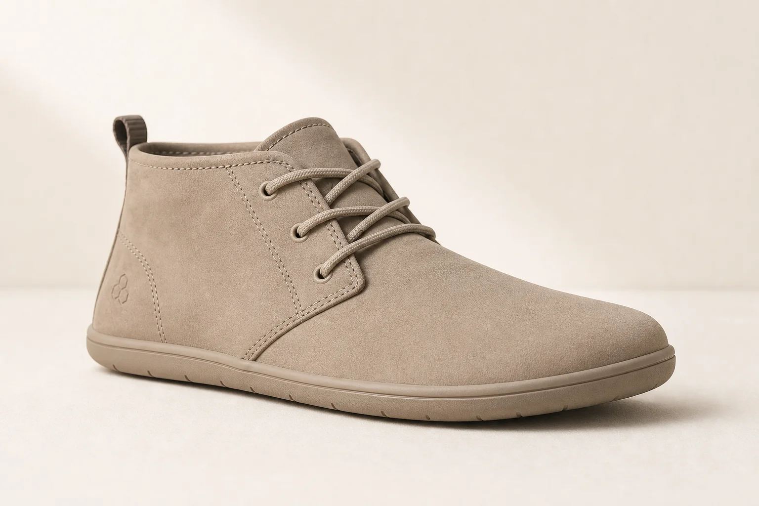 Collection of barefoot shoes from multiple brands displayed on neutral backdrop