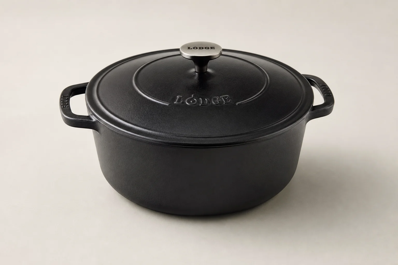 Collection of budget cookware including stainless steel, cast iron, non-stick, and enameled pans
