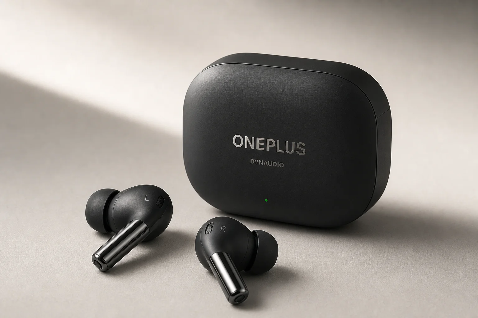 Nine earbud models arranged by price tier on concrete surface