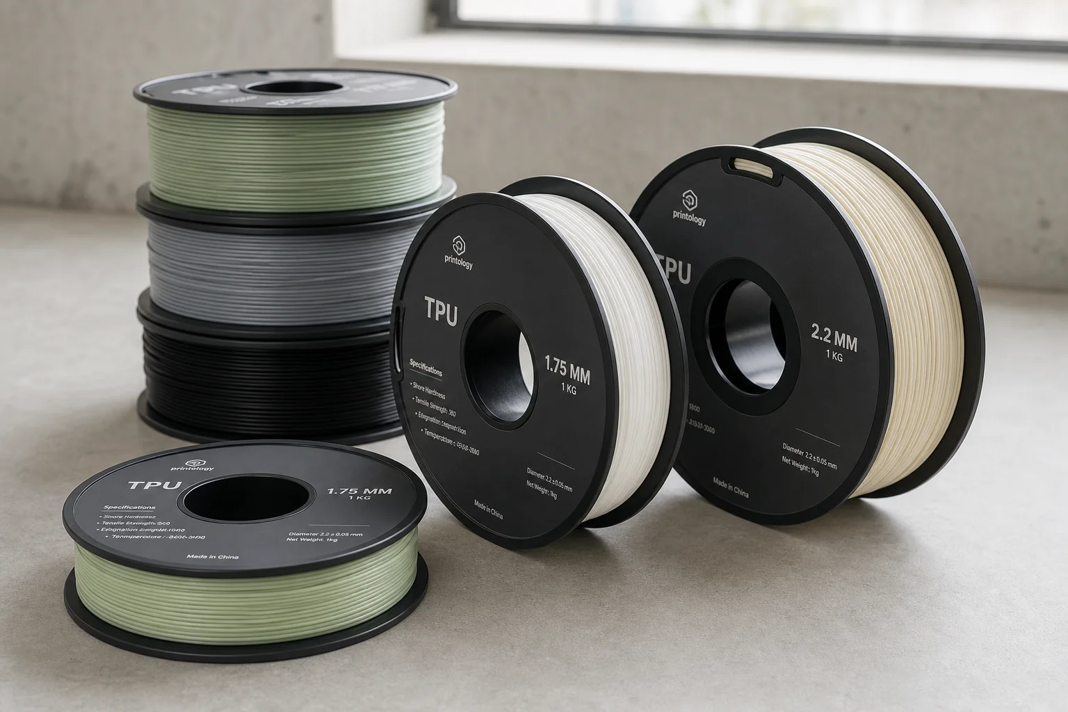 Station de travail d'imprimante 3D avec hotend multi-outils, bobines de filament avancées et machine de moulage métallique