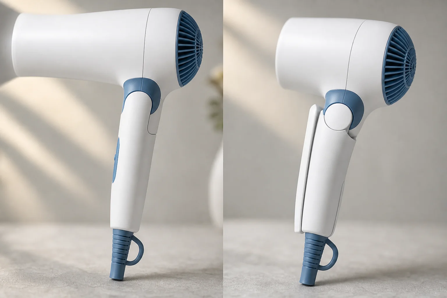 Foldable handle mechanism in open and closed positions