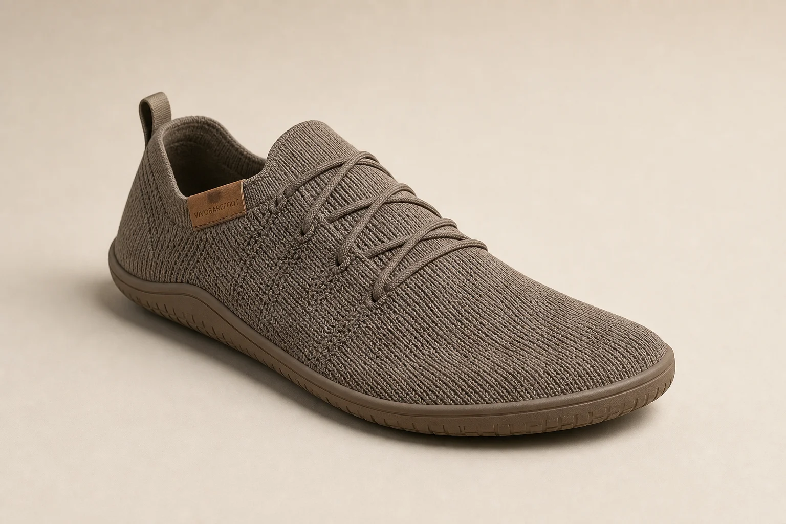 Collection of barefoot shoes from multiple brands displayed on neutral backdrop