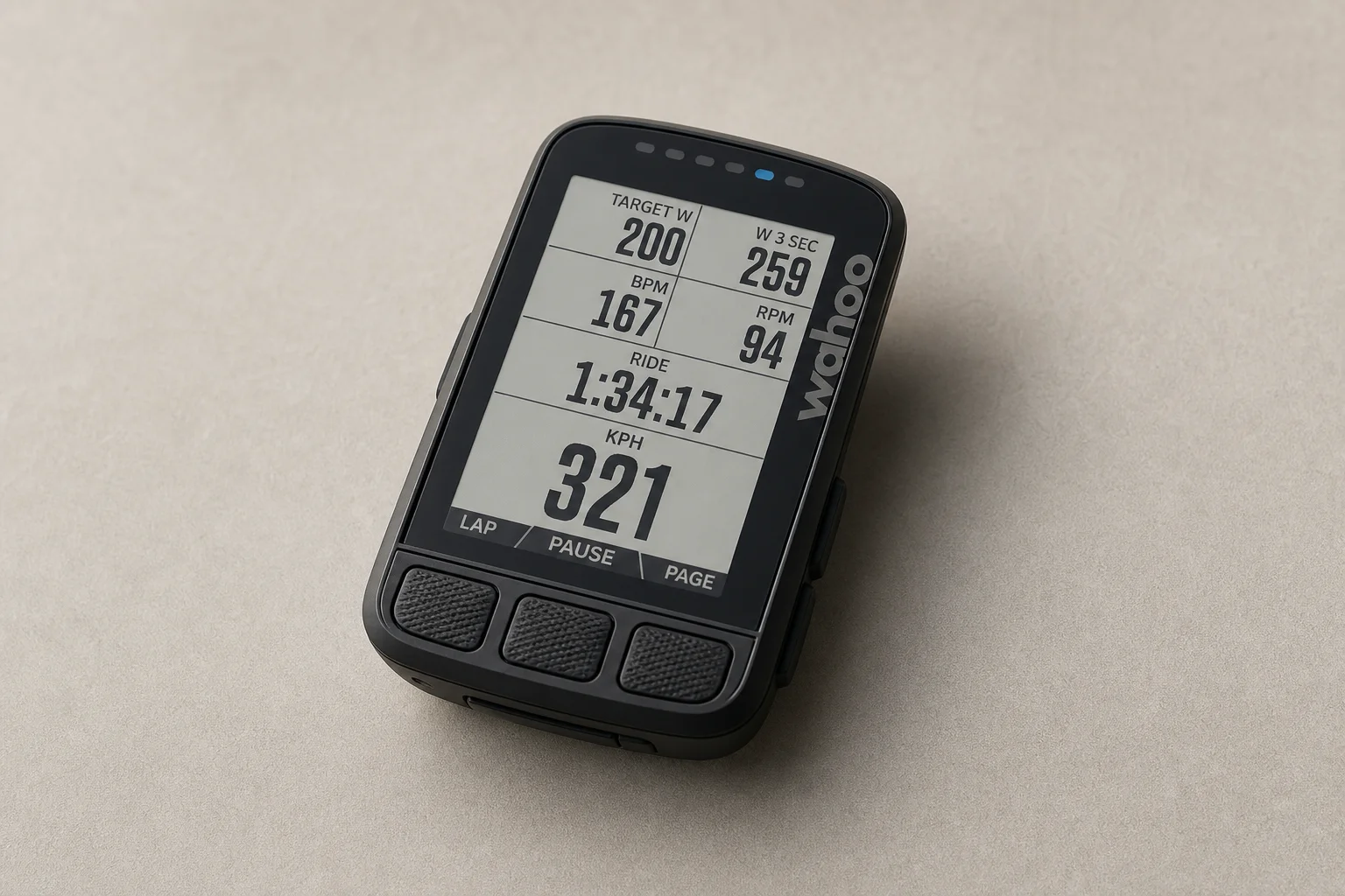 Collection of endurance sports gift items arranged on concrete surface