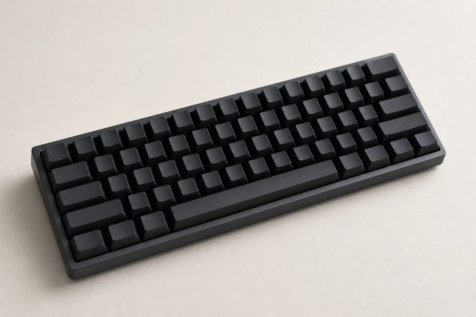 Six budget Hall Effect keyboards arranged on concrete surface