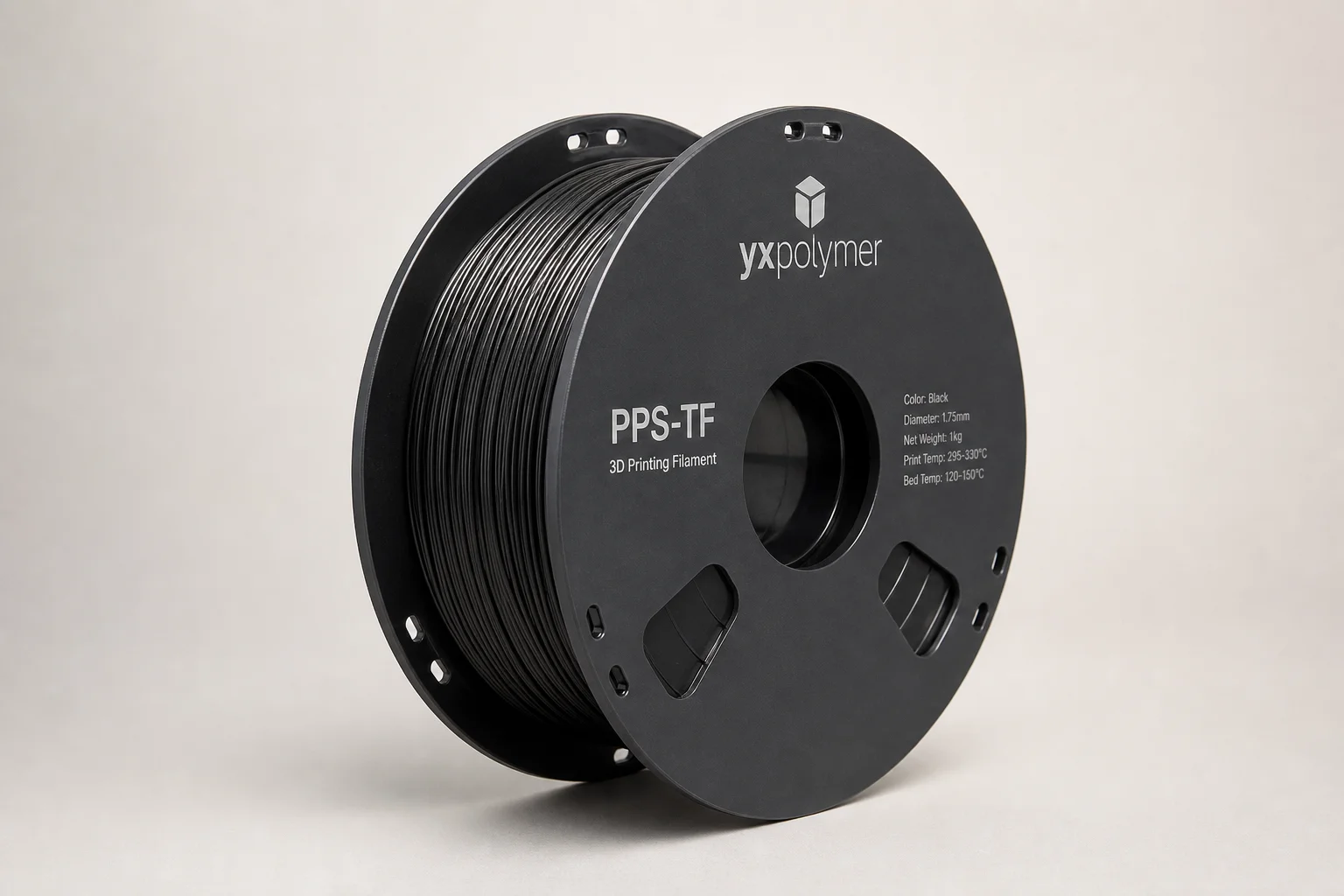 Collection de diverses bobines de filament pour imprimante 3D sur une surface en béton